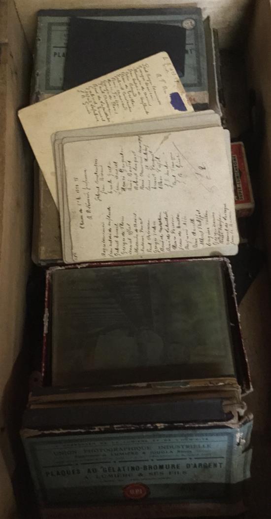 Qty magic lantern slides